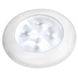 Hella Marine Slim Line LED 'Enhanced Brightness' Round Courtesy Lamp - White LED - White Plastic Bezel - 12V - 980500541