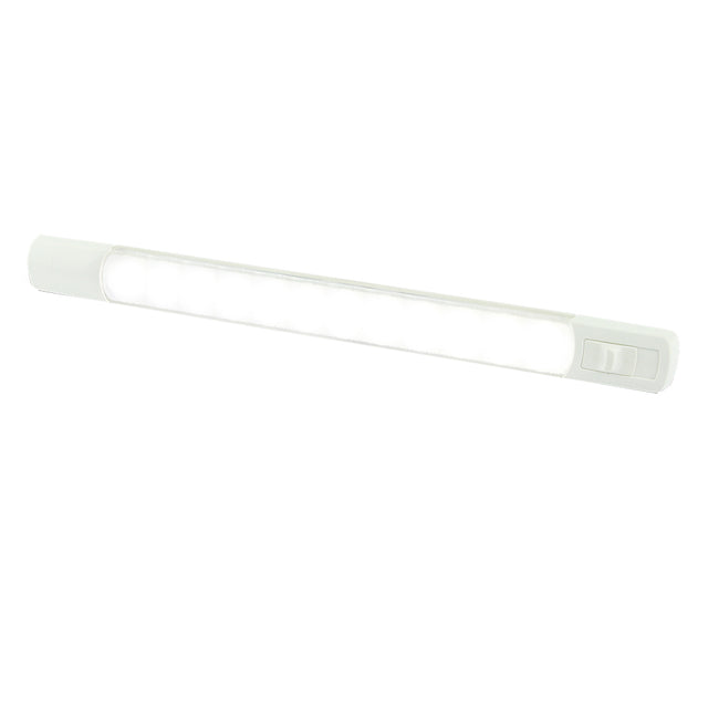 Hella Marine Surface Strip Light w/Switch - White LED - 12V - 958123001