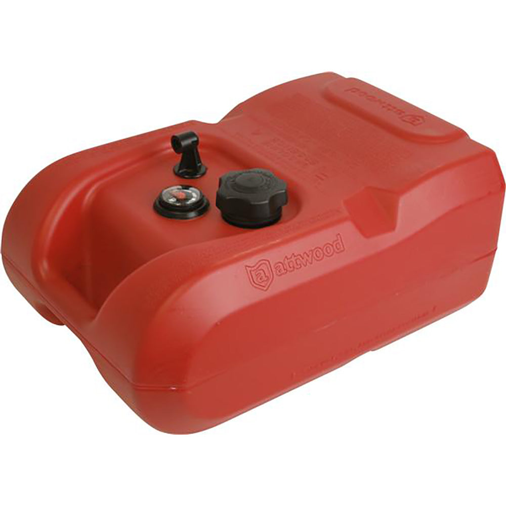 Attwood Portable Fuel Tank - 6 Gallon w/Gauge - 8806LPG2