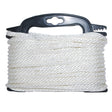 Attwood Braided Nylon Rope - 3/16" x 100' - White - 117553-7