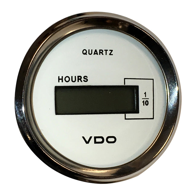 VDO Allentare White DC Hourmeter LCD Gauge - 52mm - 10-32V - 331-548
