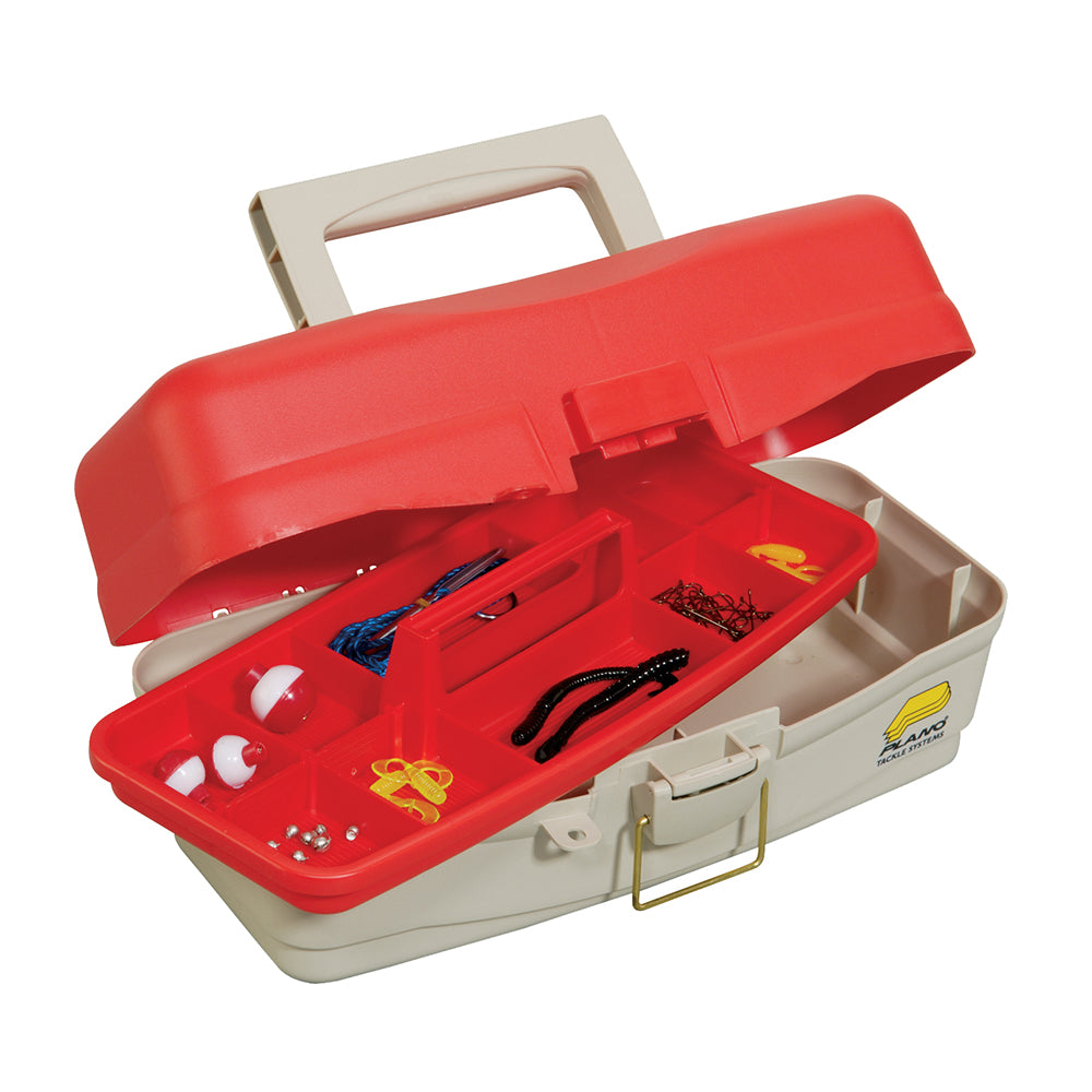Plano Take Me Fishing Tackle Kit Box - Red/Beige - 500000