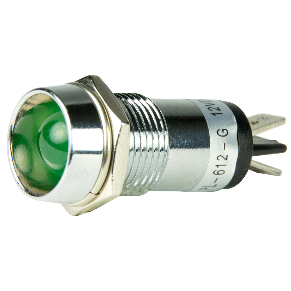 BEP LED Pilot Indicator Light - 12V - Green - 1001103
