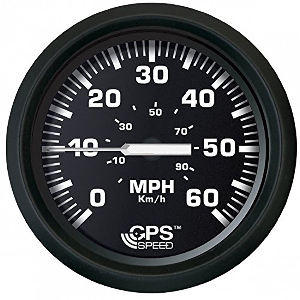 Faria Euro Black 4" Speedometer 60MPH -GPS - 32816