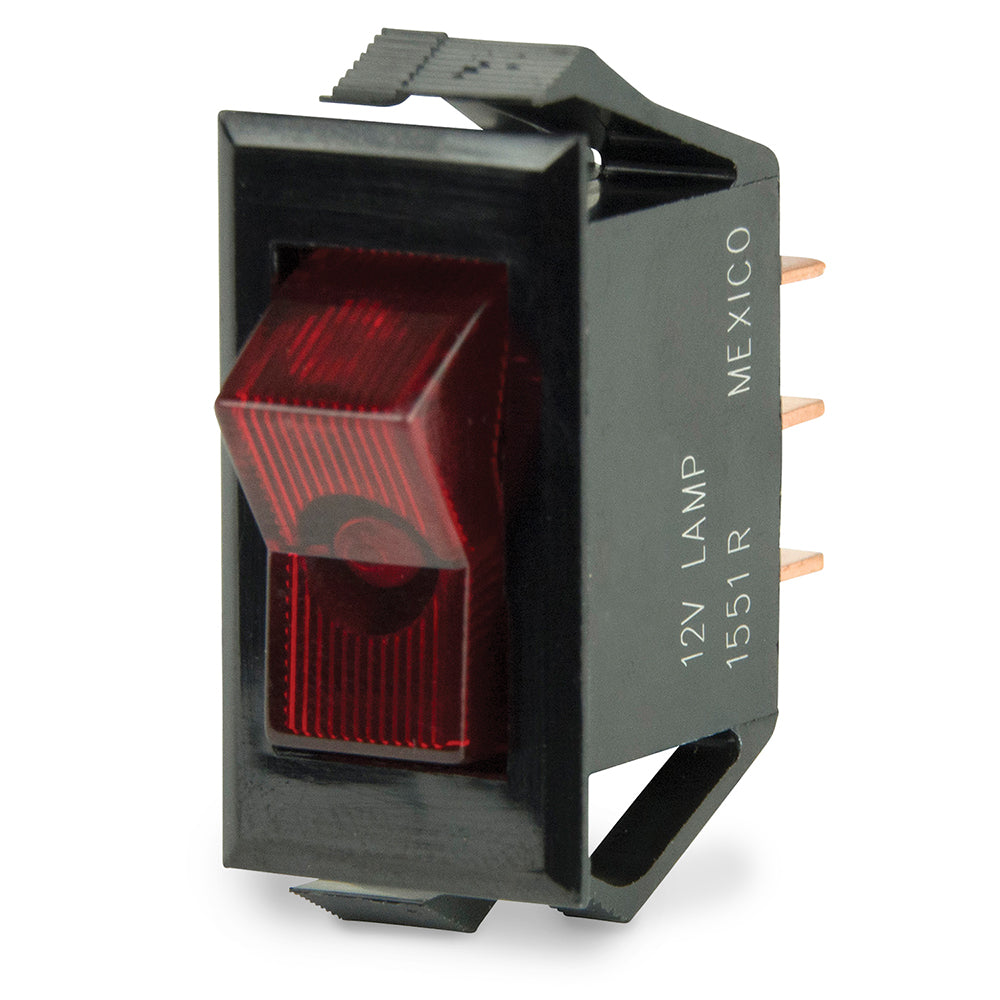 BEP Illuminated SPST Rocker Switch - Red LED - 12V - OFF/ON - 1001705