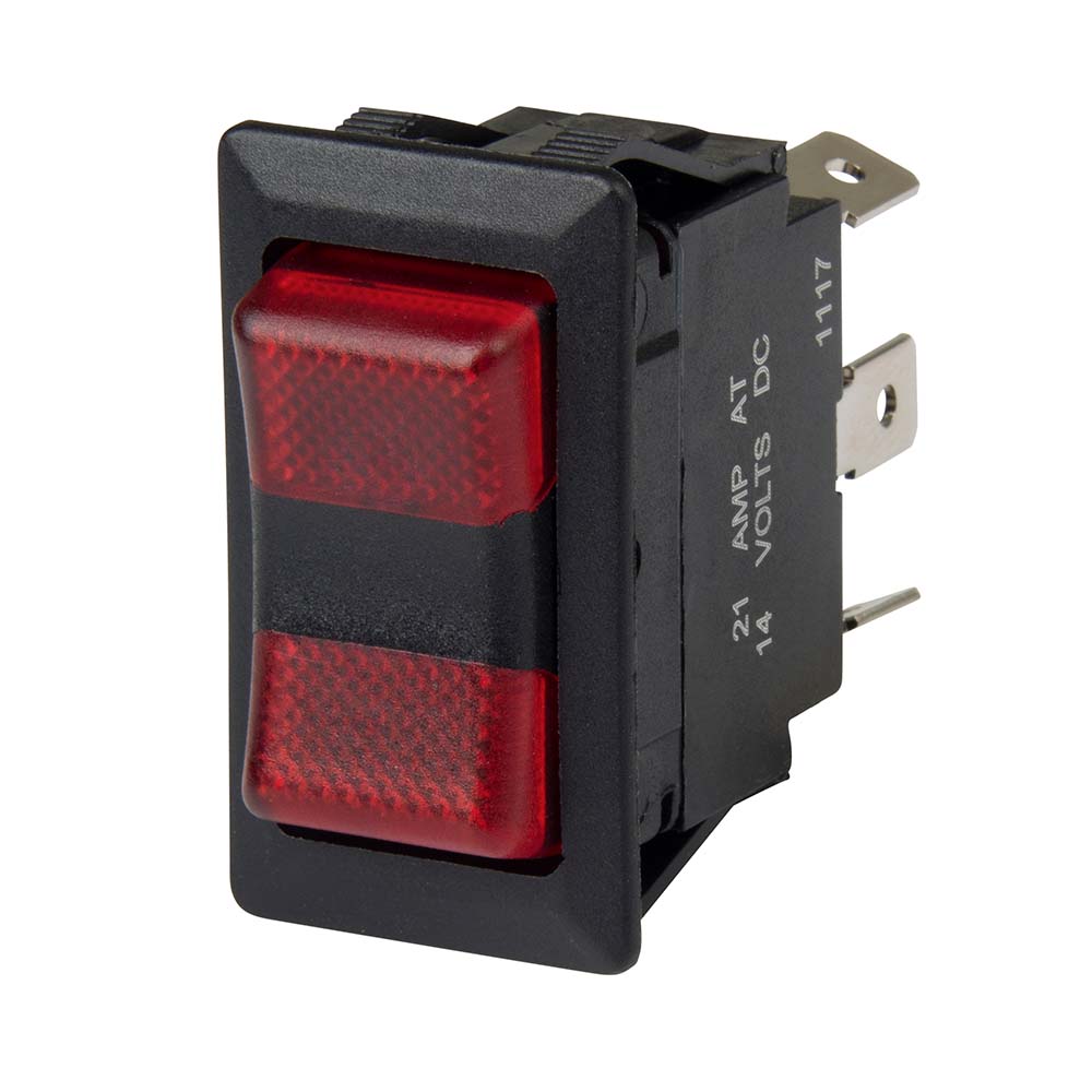 BEP SPDT Rocker Switch - 2-LEDs - 12V/24V - ON/OFF/ON - 1001715