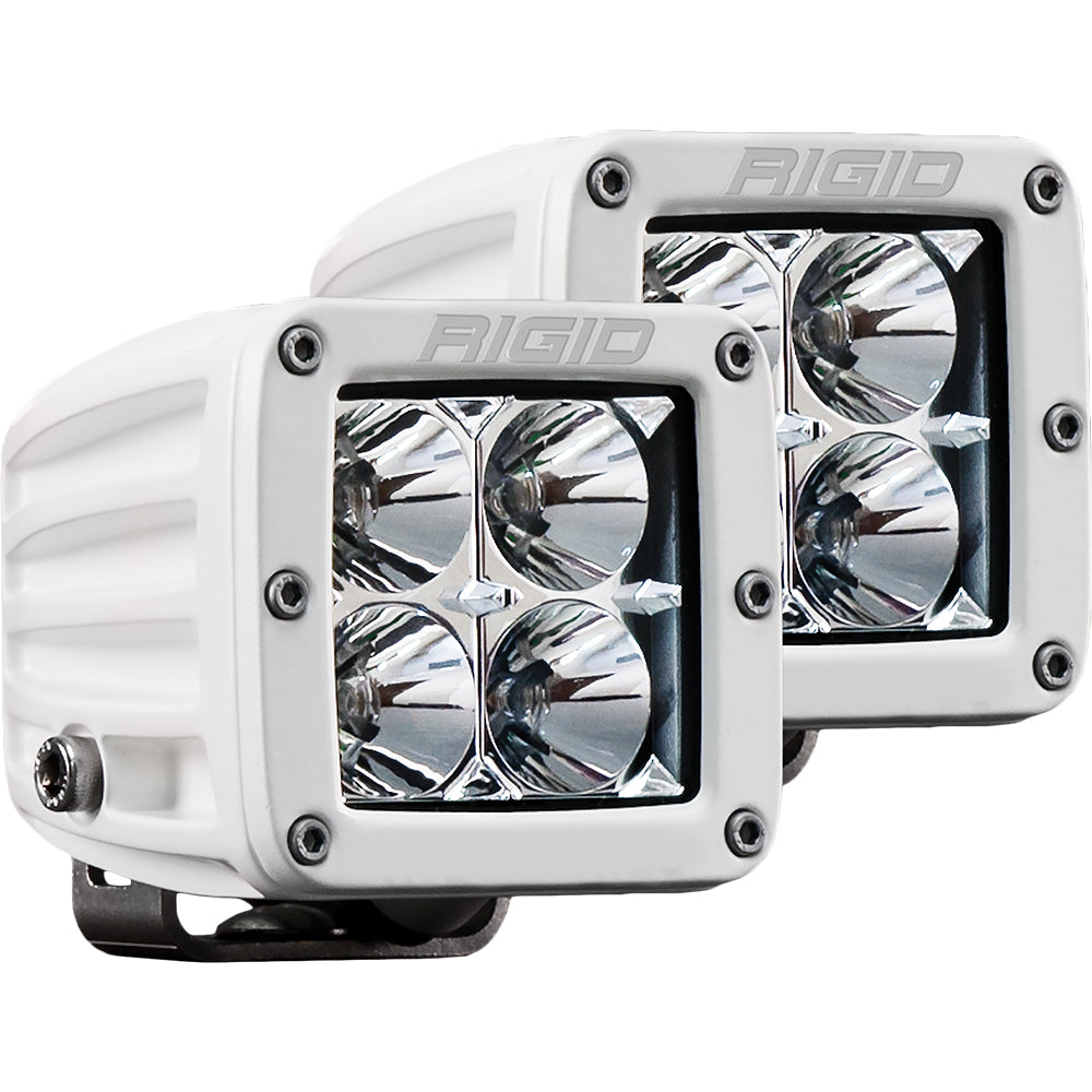 Rigid Industries D-Series PRO Hybrid-Flood LED - Pair - White - 602113