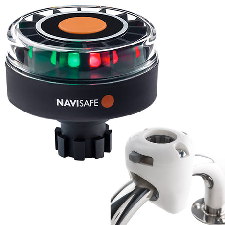 Navisafe Navilight Tricolor 2NM w/Navibolt Base & Rail Mount - White - 342KIT3