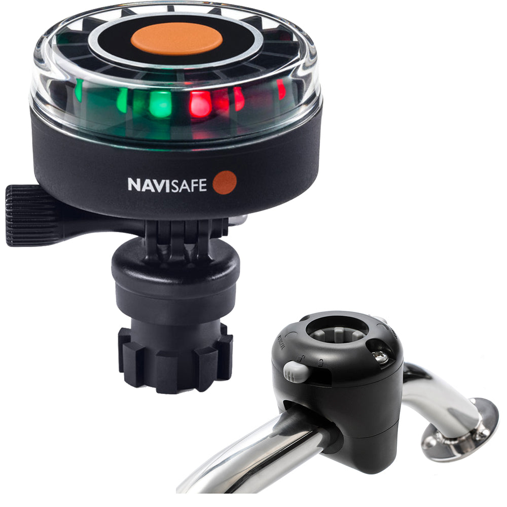 Navisafe Navilight 2NM Tricolor w/Navimount Base & Rail Mount - Black - 340KIT