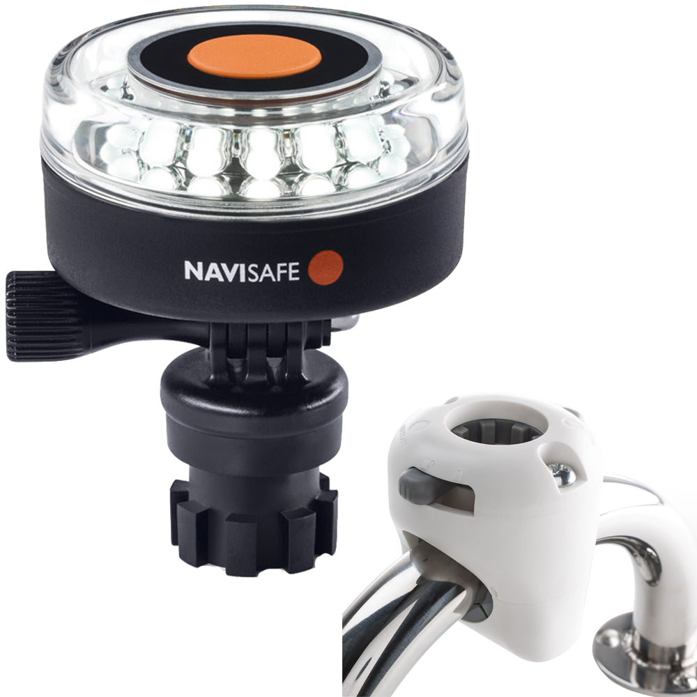 Navisafe Navilight 360&deg; 2NM White w/Navimount Base & Rail Mount - White - 040KIT3