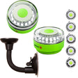 Navisafe Portable Navilight 360&deg; 2NM Rescue - Glow In The Dark - Green w/Bendable Suction Cup Mount - 010KIT2