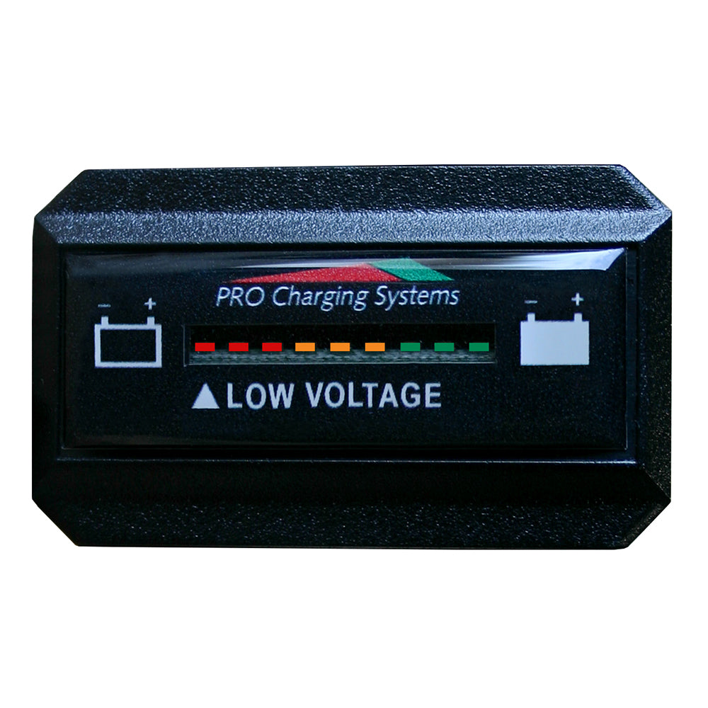Dual Pro Battery Fuel Gauge - DeltaView® Link Compatible - Rectangle - 12V System (1-12V Battery, 2-6V Batteries) - BFGWOVR12V