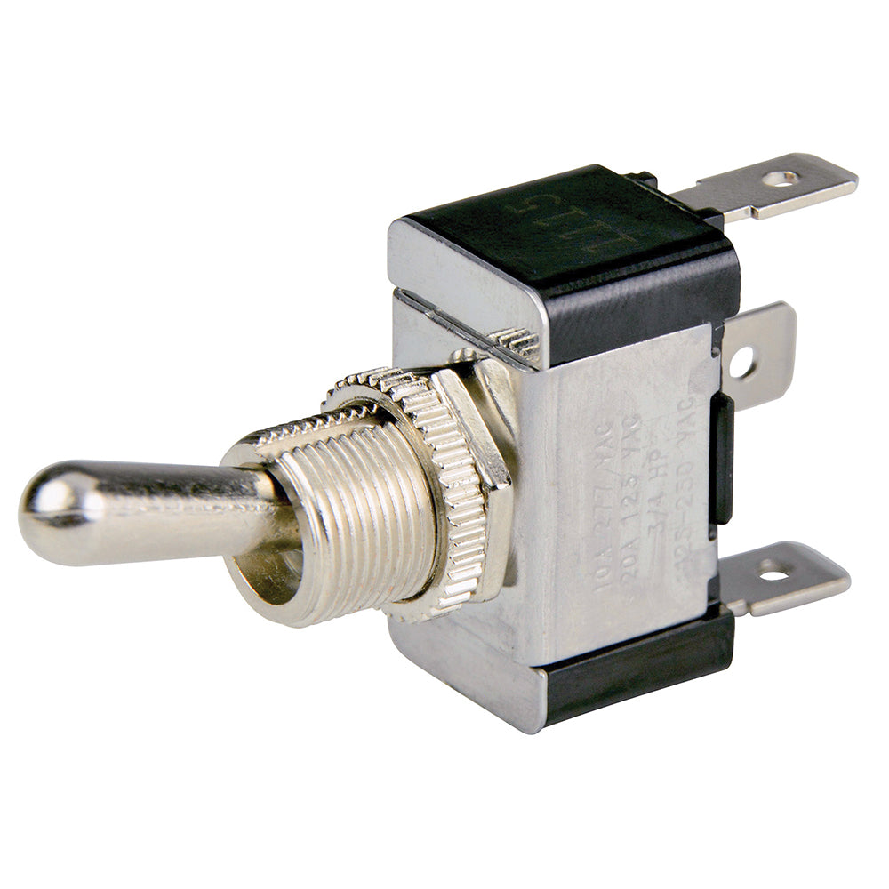 BEP SPDT Chrome Plated Toggle Switch - ON/OFF/ON - 1002001