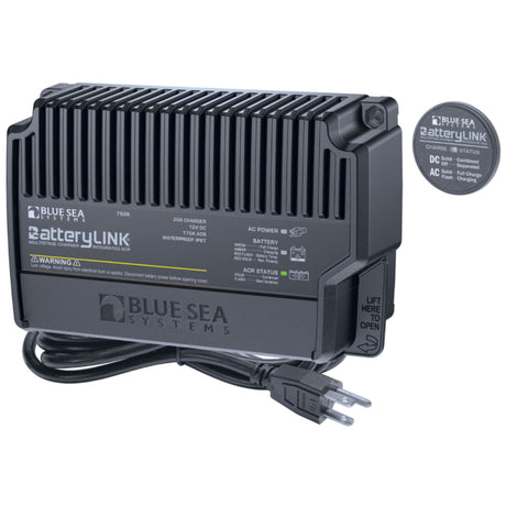 Blue Sea 7608 BatteryLink Charger (North America) - 12V - 20Amp - 2 Bank - 7608