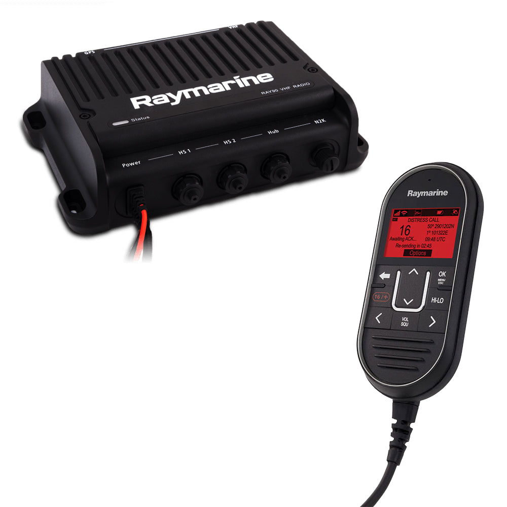 Raymarine Ray90 Modular Dual-Station VHF Black Box Radio System - E70492