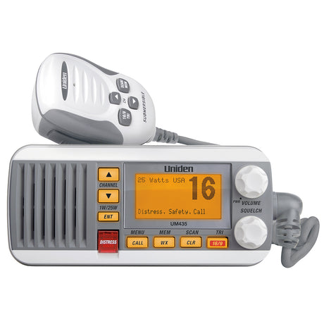 Uniden UM435 Fixed Mount VHF Radio - White - UM435