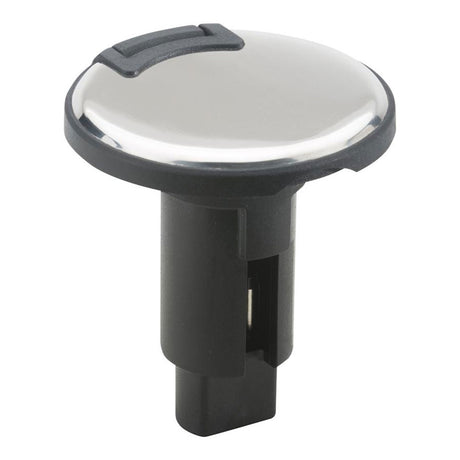 Attwood LightArmor Plug-In Base - 2 Pin - Stainless Steel - Round - 910R2PSB-7