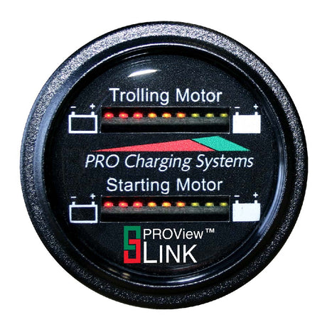 Dual Pro Battery Fuel Gauge - Marine Dual Read Battery Monitor - 12V/24V System - 15' Battery Cable - BFGWOM1524V/12V