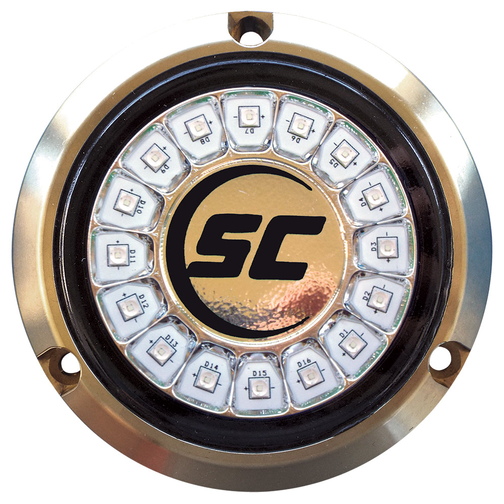Shadow-Caster Great White Single Color Underwater Light - 16 LEDs - Bronze - SCR-16-GW-BZ-10