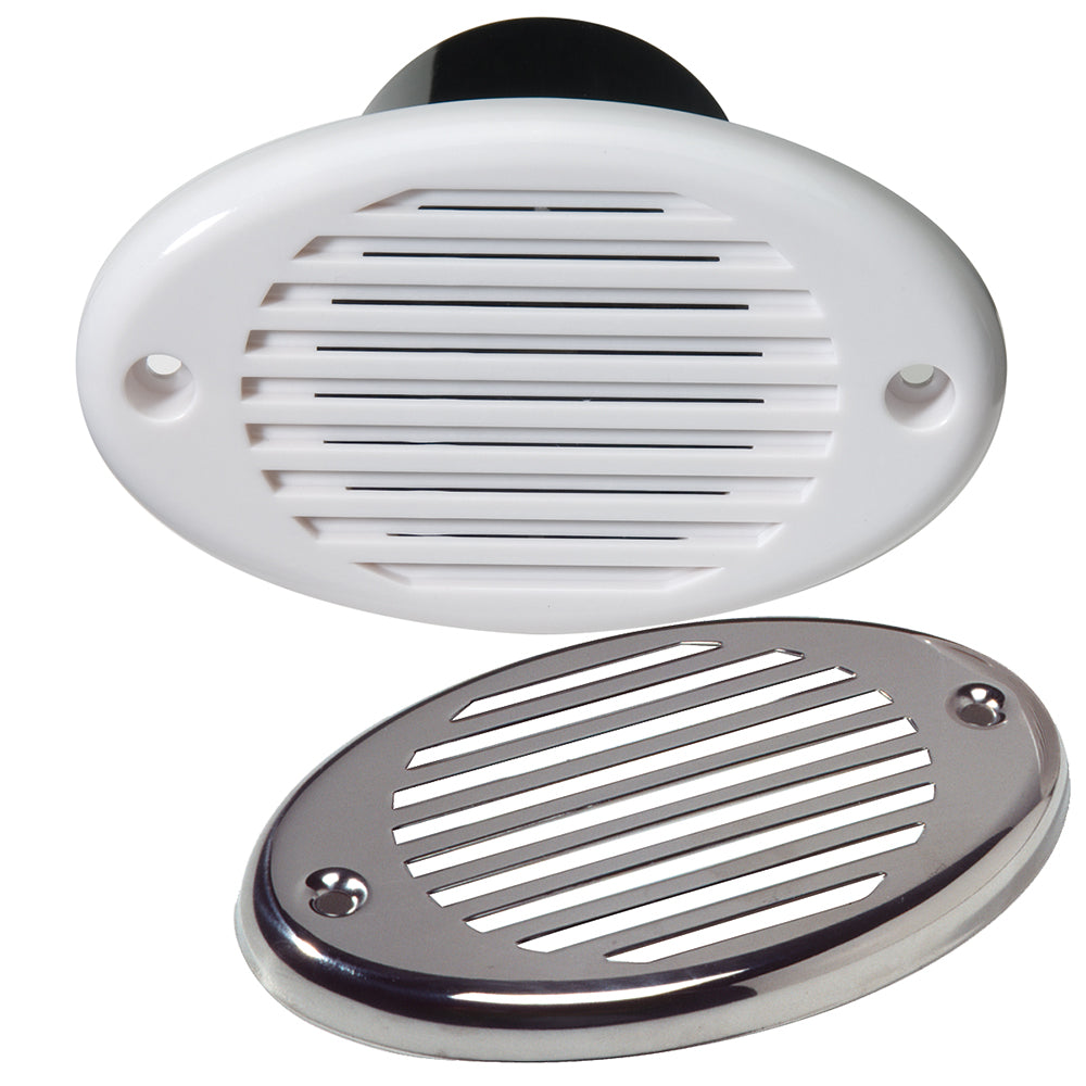 Innovative Lighting Marine Hidden Horn - White  with Stainless Steel Overlay - 540-0101-7