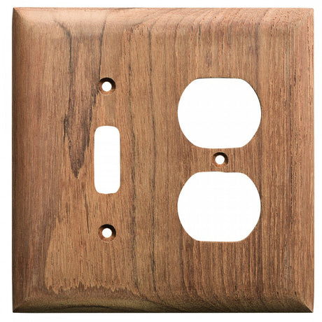 Whitecap Teak Toggle Switch/Duplex/Receptacle Cover Plate - 60178