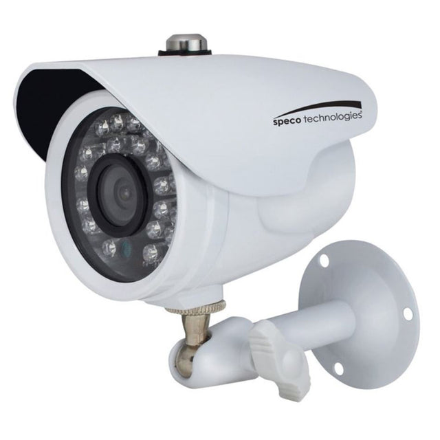 Speco HD-TV1 2MP Color Waterproof Marine Bullet Camera with IR, 10' Cable, 3.6mm Lens, White Housing - CVC627MT