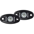 Rigid Industries A-Series Black High Power LED Light - Pair - Warm White - 482073
