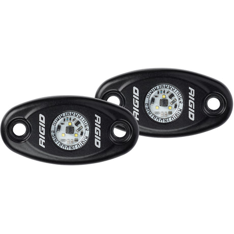 Rigid Industries A-Series Black High Power LED Light - Pair - Natural White - 482083