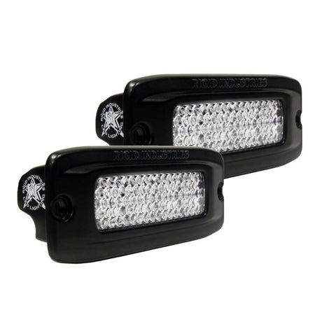 Rigid Industries SR-Q PRO Back Light Kit - Flush Mount Diffused - Pair - Black - 980033