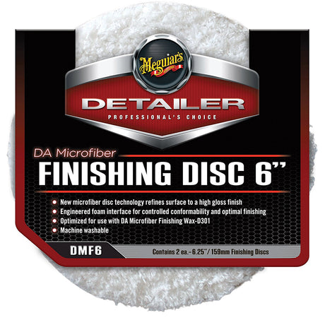 Meguiar feets DA Microfiber Finishing Disc - 6" - 2-Pack - DMF6