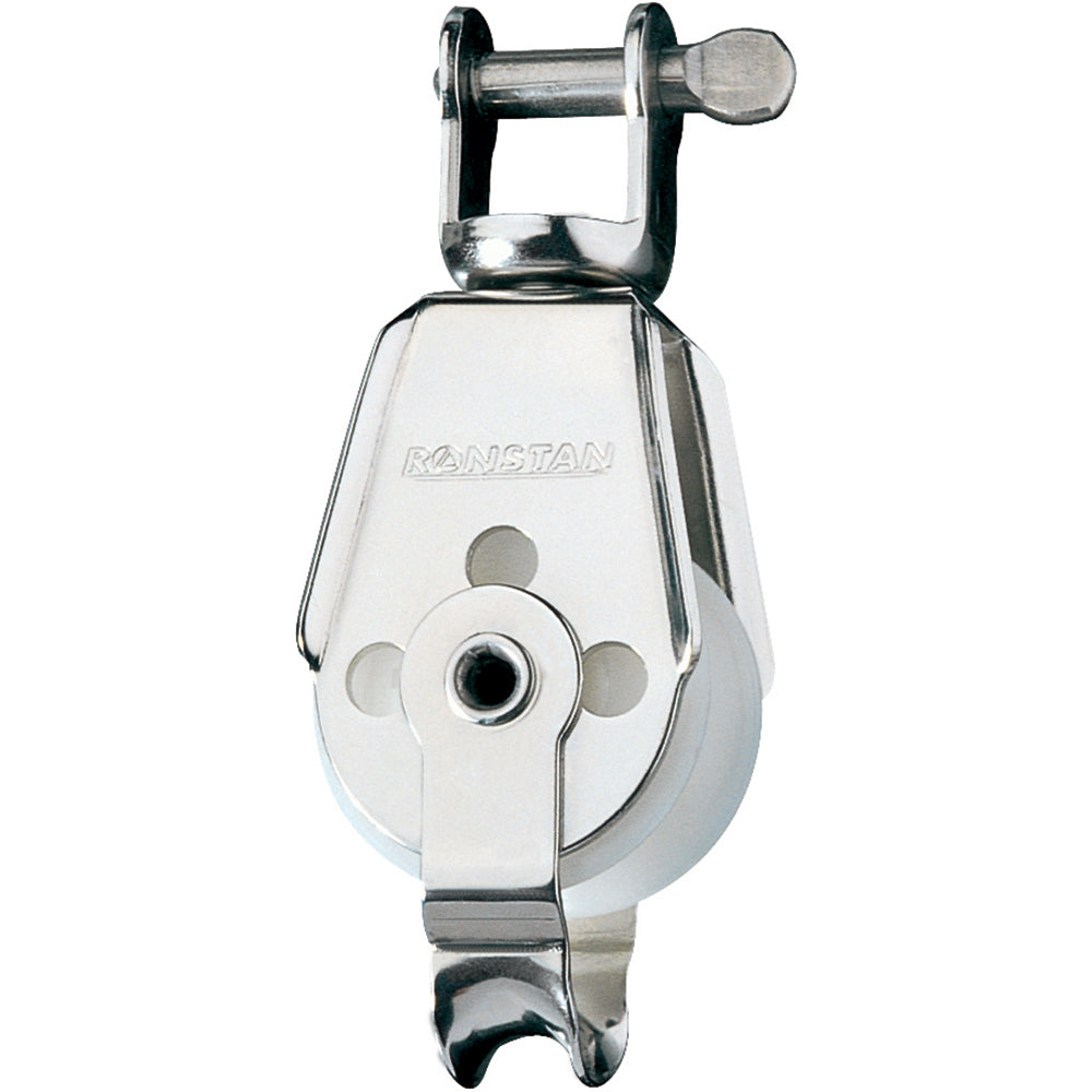 Ronstan Series 30 Utility Block - Single, Becket, Swivel Shackle Head - RF567