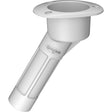 Mate Series Plastic 30 Degree Rod  Cup Holder - Open - Oval Top - White - P2030W