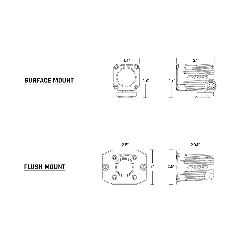 RIGID Industries Ignite Surface Mount Spot - Single - Black - 20511