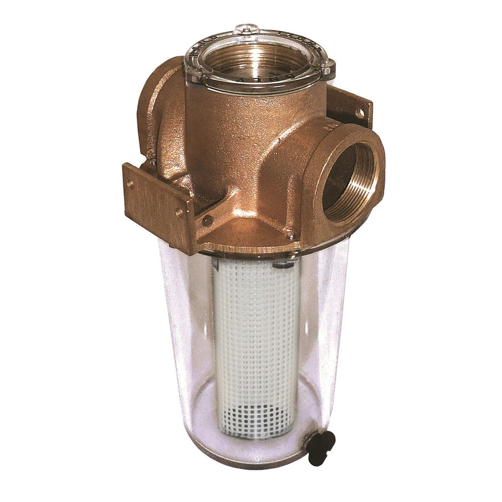 GROCO ARG-500 Series 1/2" Raw Water Strainer with Non-Metallic Plastic Basket - ARG-500-P