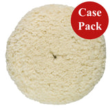 Presta Rotary Wool Buffing Pad - White Heavy Cut - *Case of 12* - 810176CASE