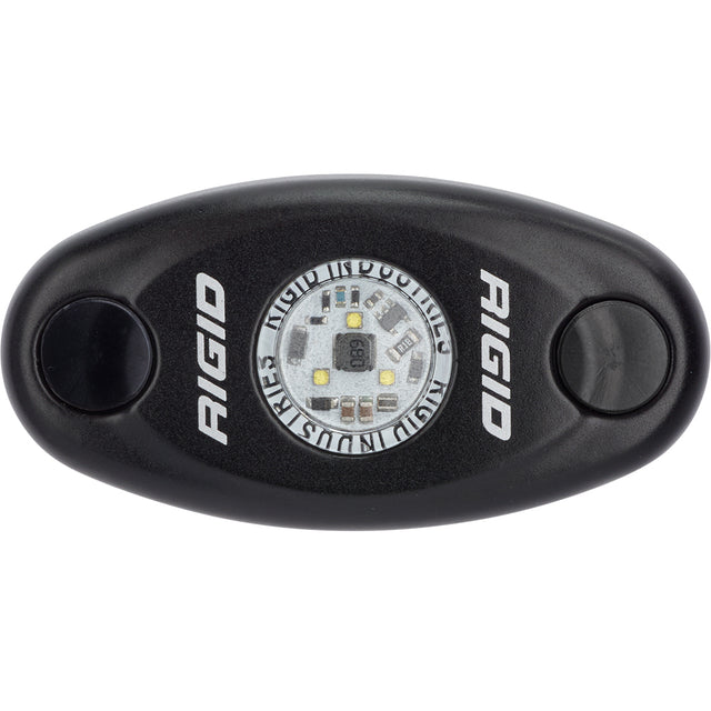 RIGID Industries A-Series Black Low Power LED Light - Single - Amber - 480343