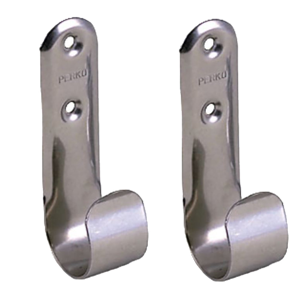 Perko Stainless Steel Boat Hook Holders - Pair - 0492DP0STS