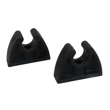 Perko Pole Storage Clips - Black - Pair - 0477DP0BLK