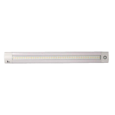 Lunasea Adjustable Linear LED Light with Built-In Dimmer - 12" Warm White with Switch - LLB-32KW-01-00