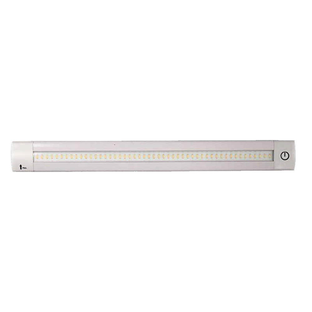 Lunasea Adjustable Linear LED Light with Built-In Dimmer - 20" Warm White with Switch - LLB-32LW-01-00