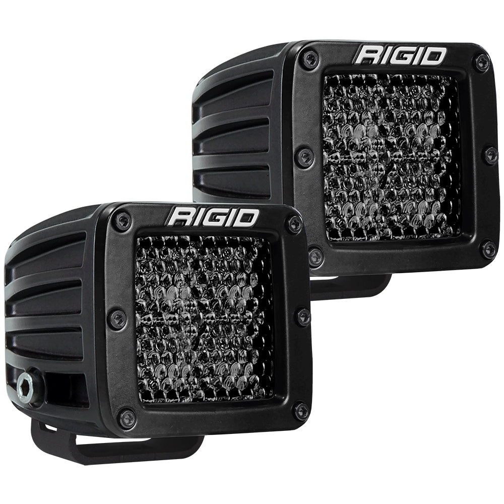 RIGID Industries D-Series Pro Spot Diffused Midnight Surface Mount - Pair - 202513BLK