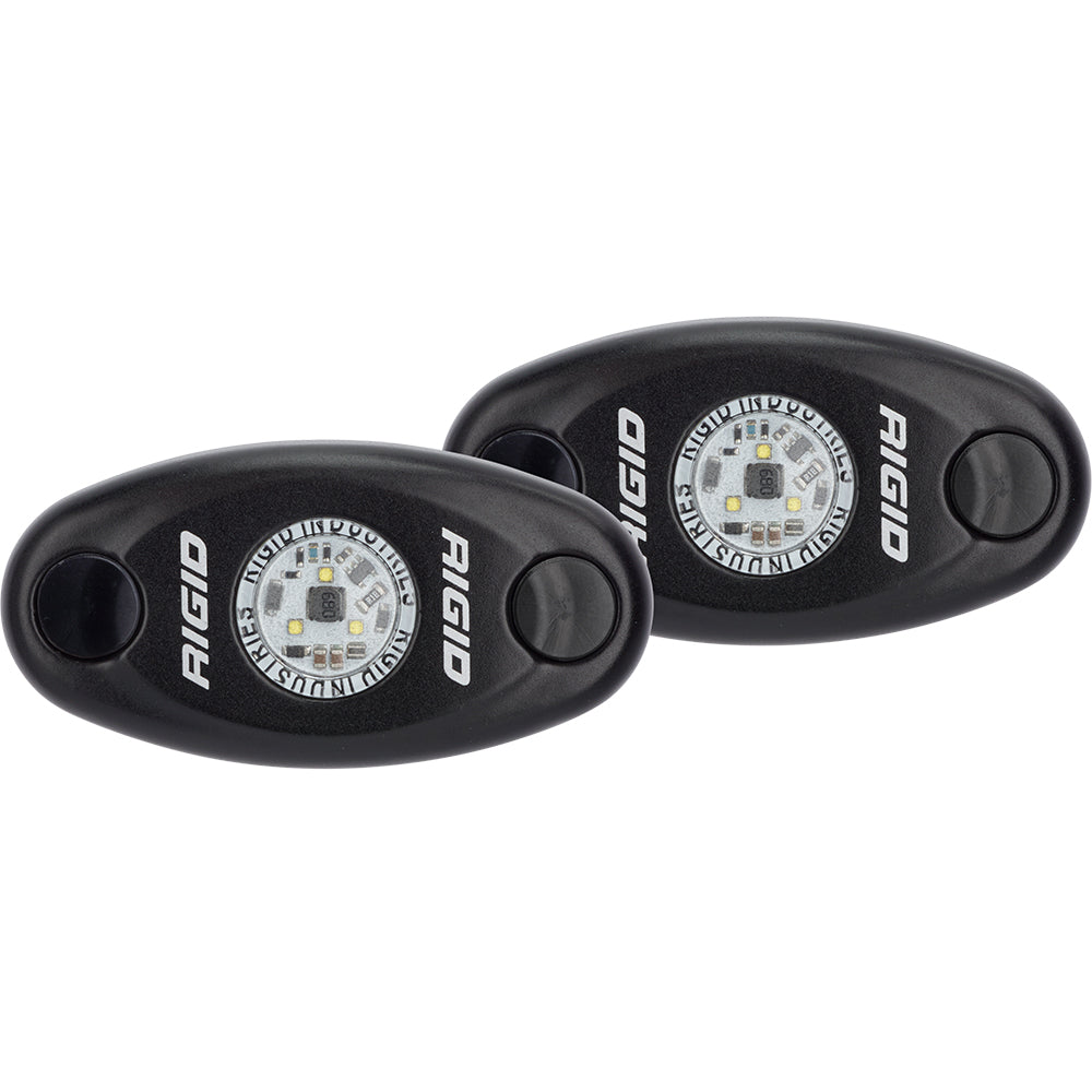 RIGID Industries A-Series Low Power Black Housing/White Light - Pair - 482033