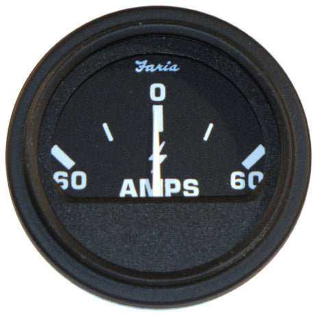 Faria 2" Heavy-Duty Ammeter (60-0-60) - Black - 23006