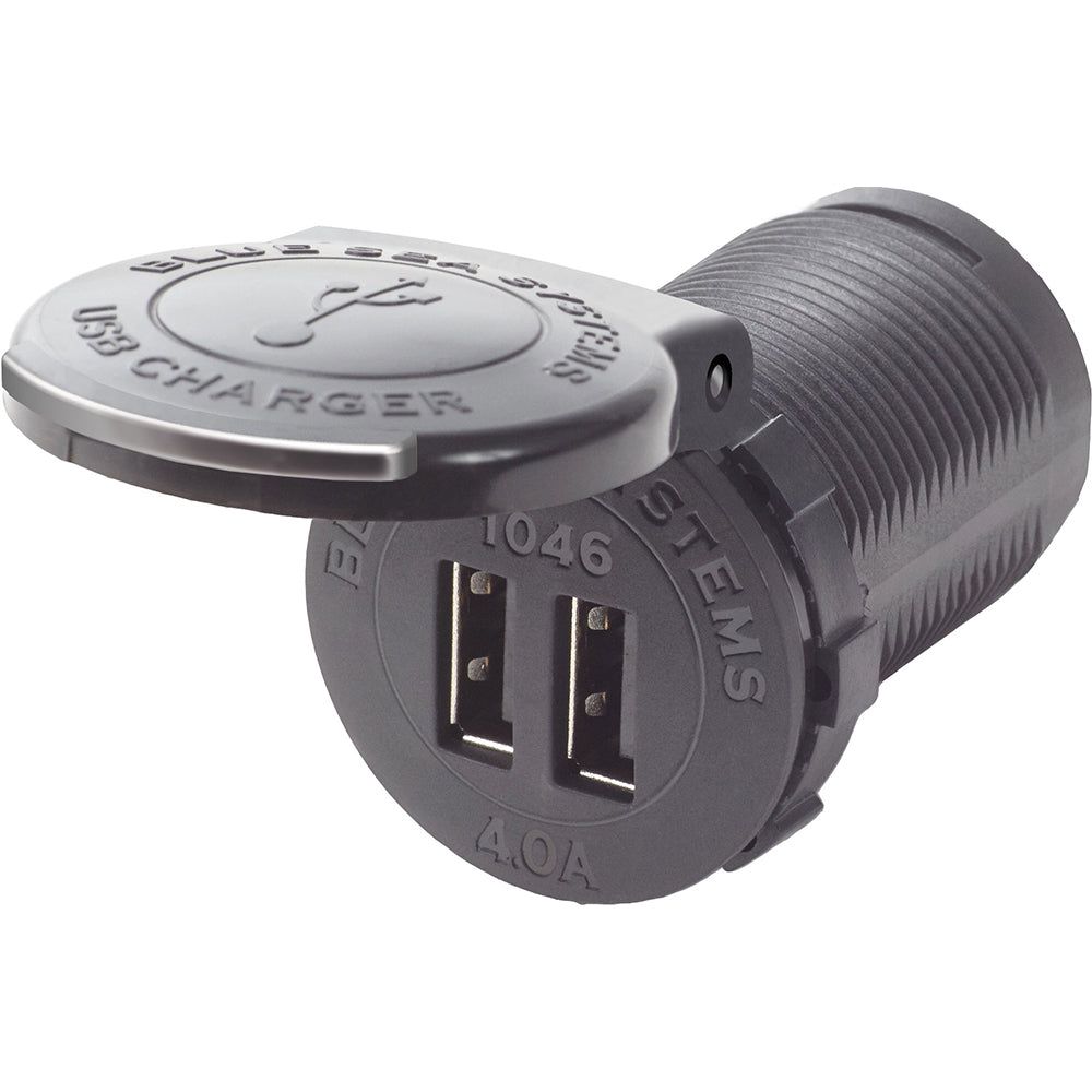 Blue Sea 1046 48V Dual USB Charger Socket Mount - 1046