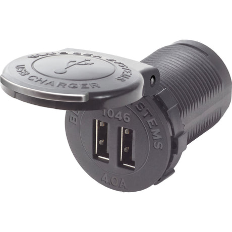 Blue Sea 1046 48V Dual USB Charger Socket Mount - 1046