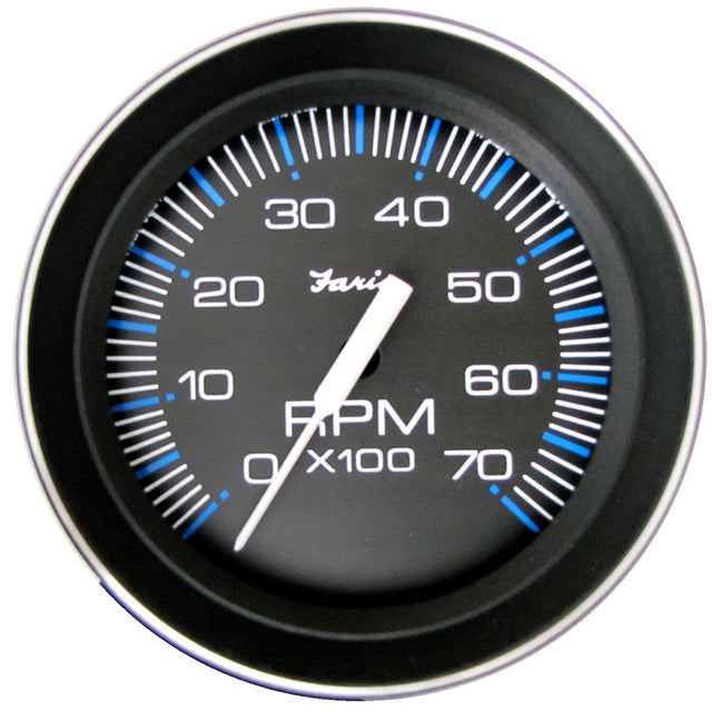 Faria 4" Tachometer (7000 RPM) (All Outboard) Coral with Stainless Steel Bezel - 33005