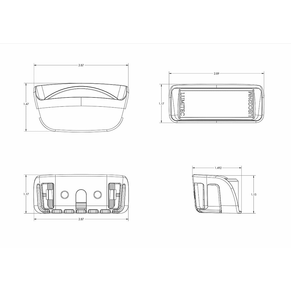 Lumitec Contour Series Drop-In Navigation Light - Stern White - 101556