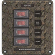 Blue Sea 4323 Circuit Breaker Switch Panel 4 Position - Camo - 4323