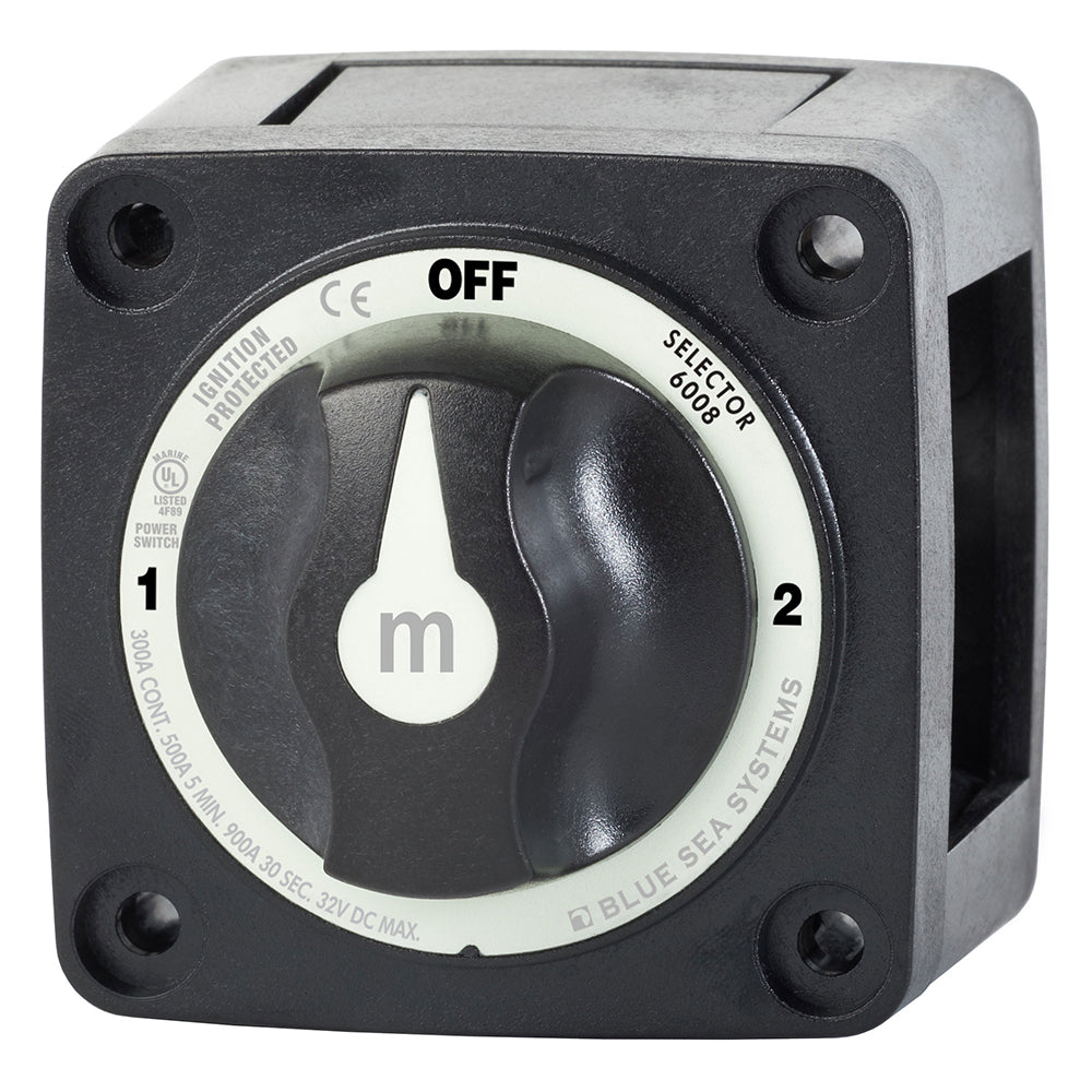 Blue Sea 6008200 m-Series Selector 3 Position Battery Switch - Black - 6008200