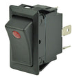 Cole Hersee Sealed Rocker Switch with Small Round Pilot Lights SPST On-Off 3 Blade - 58327-01-BP
